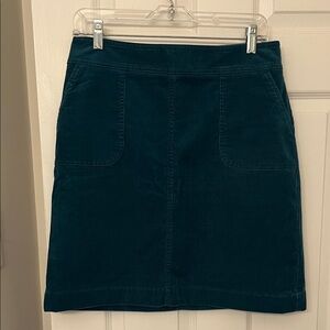 Talbots Dark Teal Pencil Mini Skirt